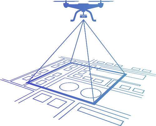 Drone mapping glyphicon